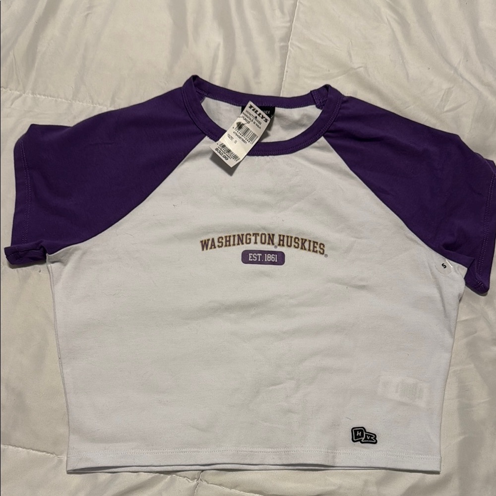 WA Huskies cropped cotton T-Shirt